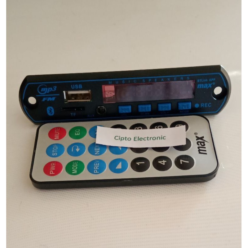Kit Modul MP3 Bluetooth + Record Max BT Link App
