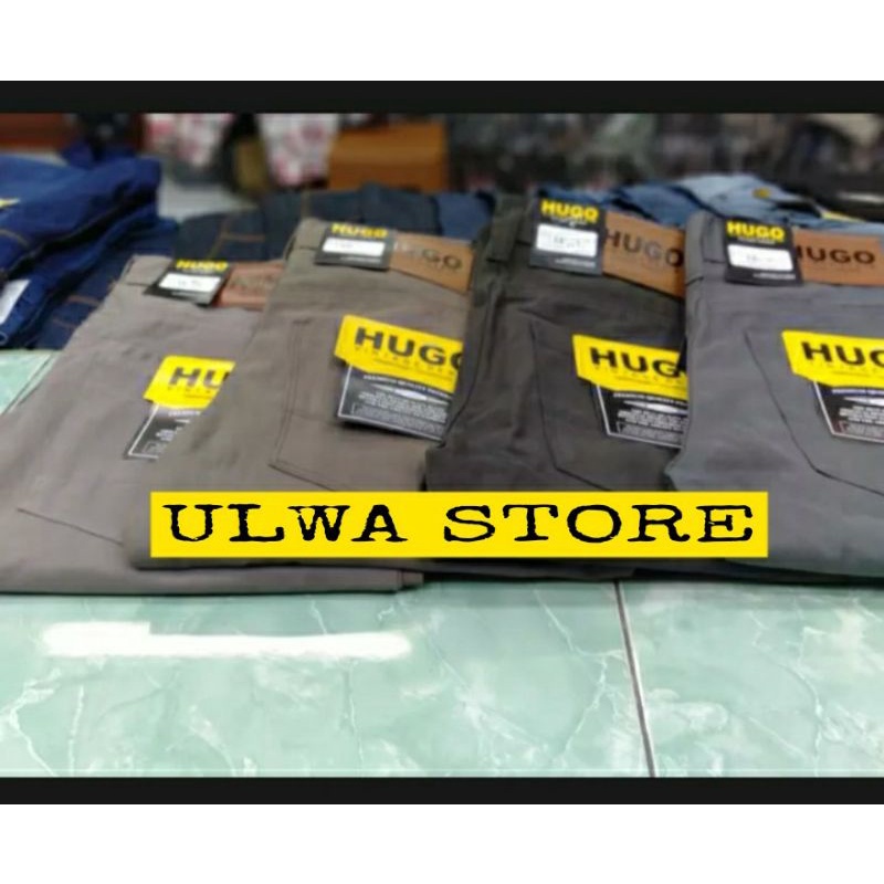 Celana Panjang Kanvas Hugo Pria  Celana Panjang Pria Celana Standar Kanvas Hugo Smash  Pria Celana S