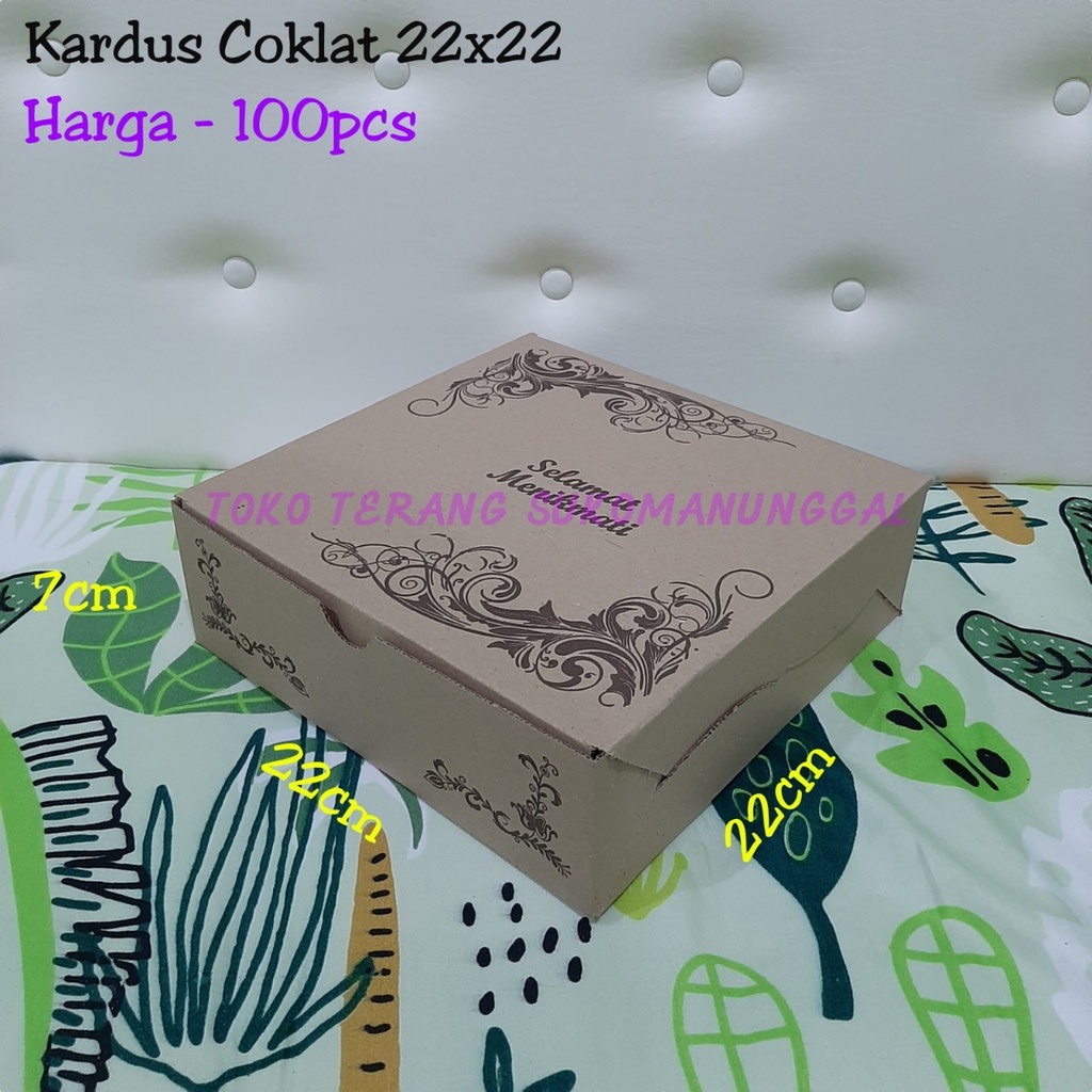 

Kardus coklat 22x22 kardus nasi coklat motif