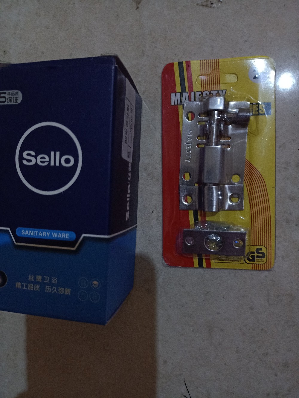 Grendel Stainless 2 Stanlis Tebal Selot Pintu & Jendela