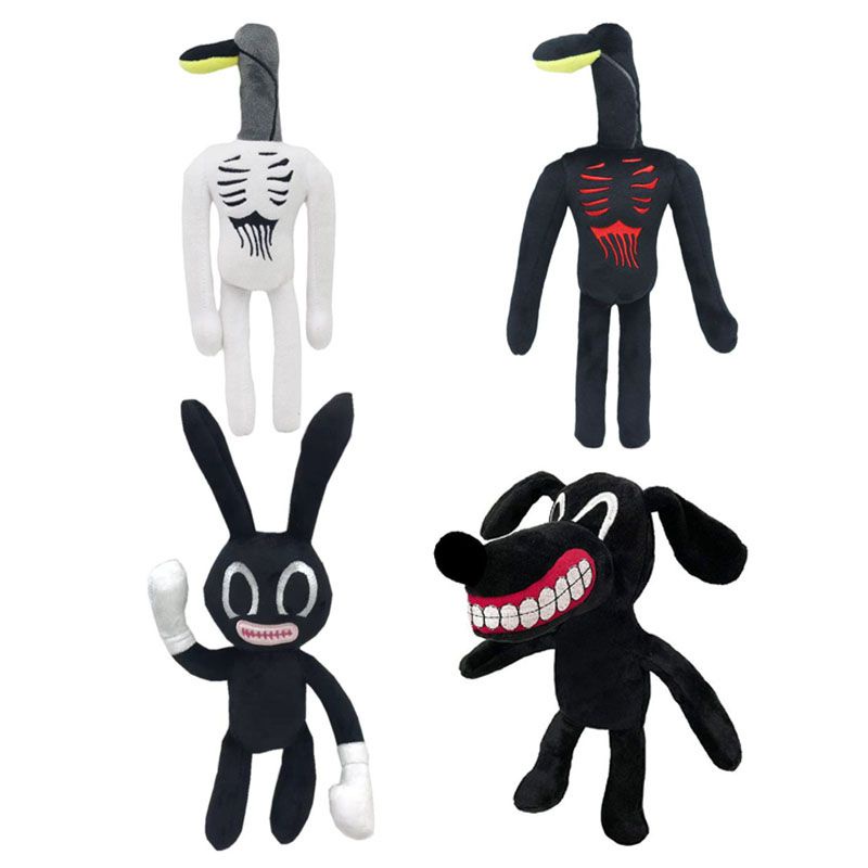 Horror Siren Head Black Street Lamp Light Cartoon Plush Stuffed Doll Kids Toys