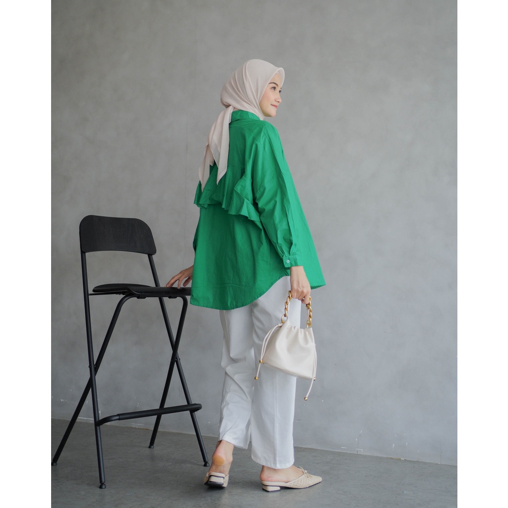 Kemeja Wanita Oversize Linen / Tiny Shirt