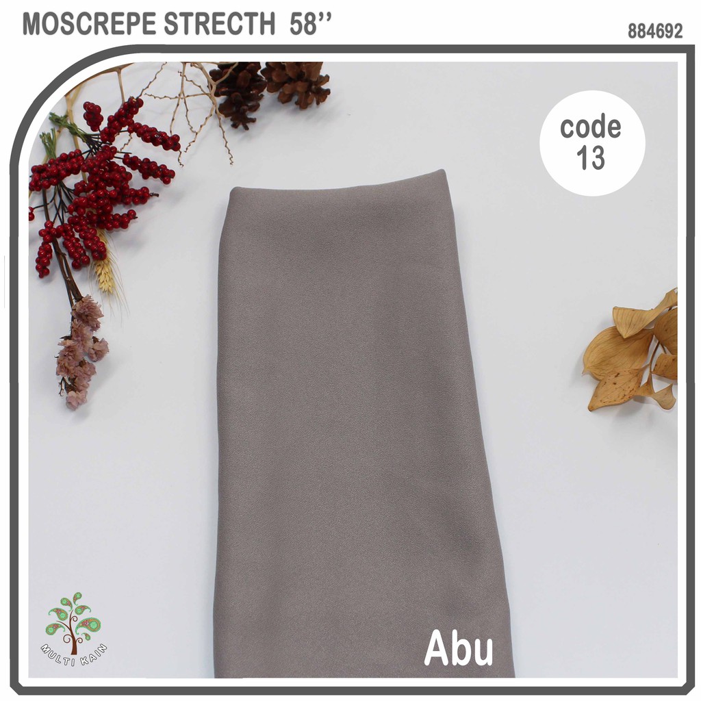 bahan multi kain moscrepe / mosscrepe / moscrep moschino mosschino arabian crepe gamis fashion-13 Abu
