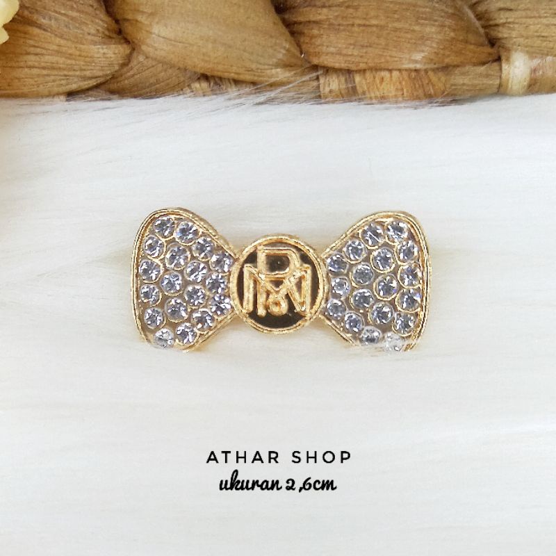 Bros B/bross signature branded import premium/brooch button/Bros hijab Athar shop scarve/Bros dada-Rm pita gold