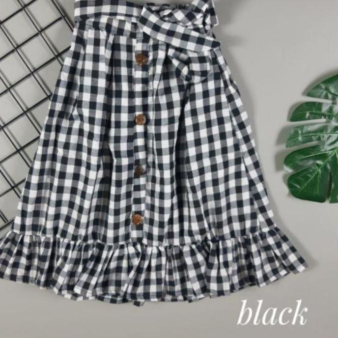 Termurah (jue-597) ROK ANAK PANJANG  KOREA REMPEL MOTIV KOTAK 3-7 THN
