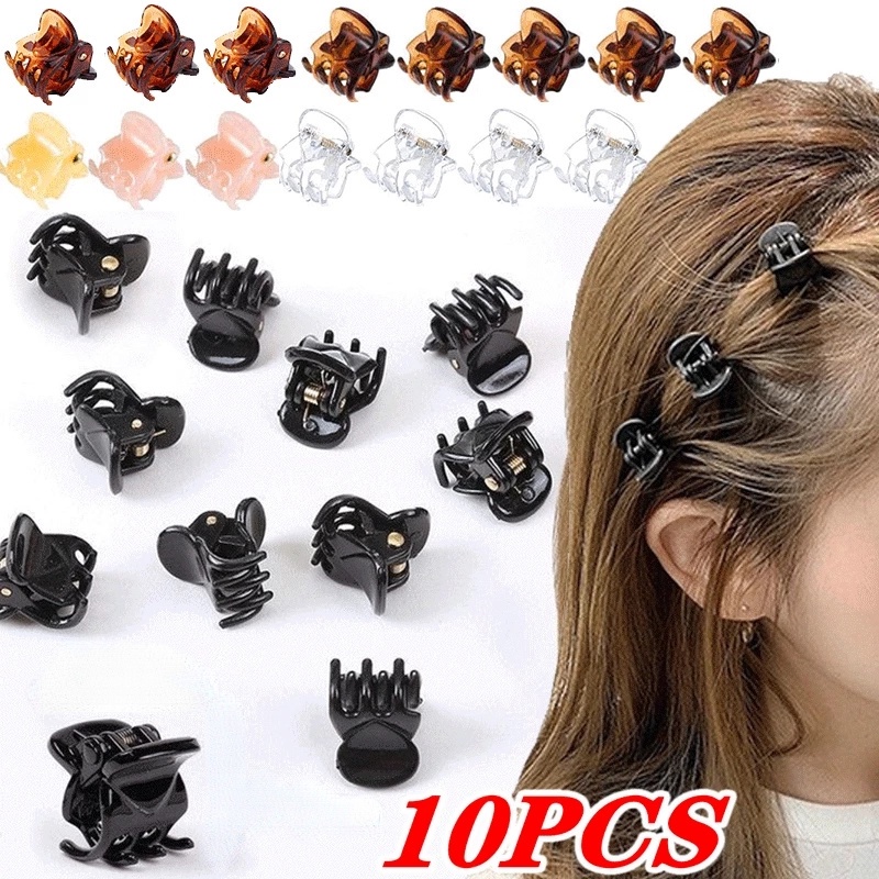 10pcs / Pak Jepit Rambut Warna-Warni Untuk Anak Perempuan