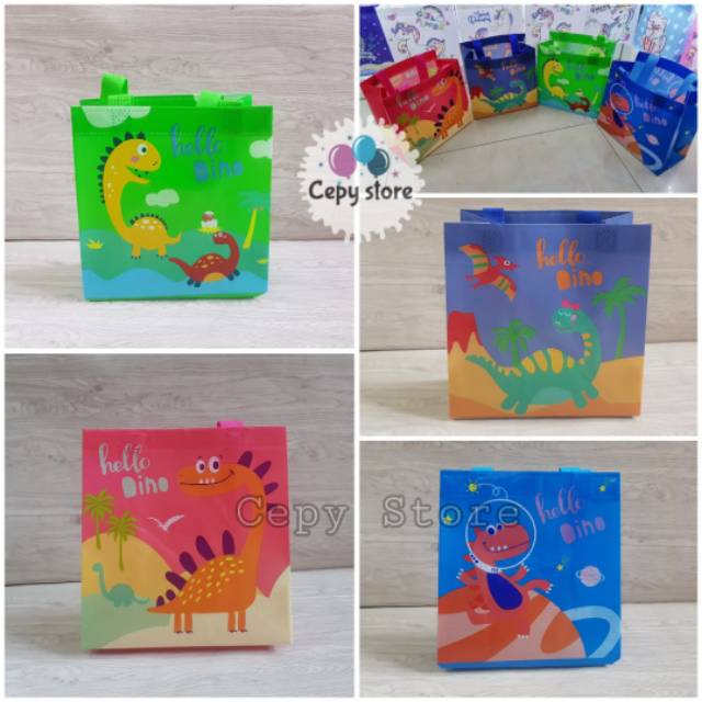 

Tas Souvenir Ulang Tahun Anak / Goodie Bag / Tas Ultah Dinosaurus-S