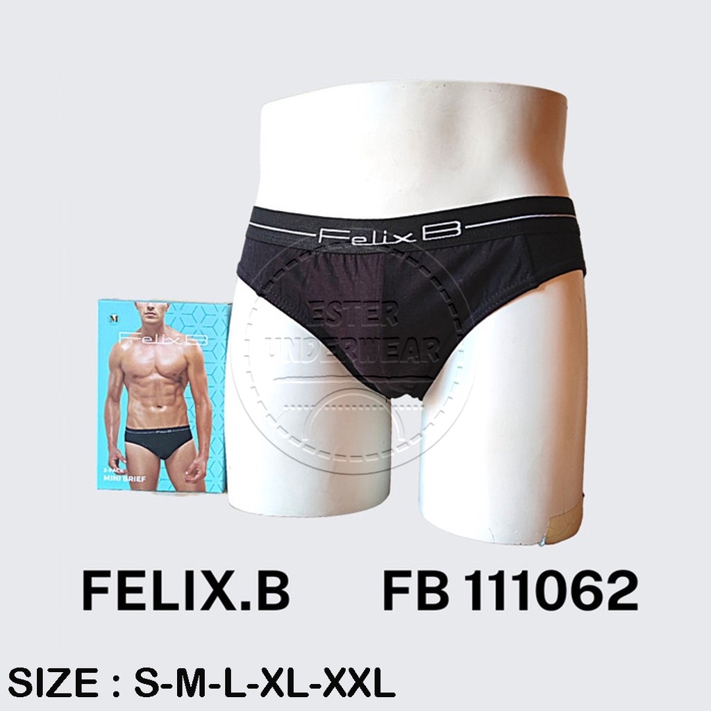 CELANA DALAM PRIA FELIX.B FB 111062 ISI 3 PCS | BAHAN KATUN