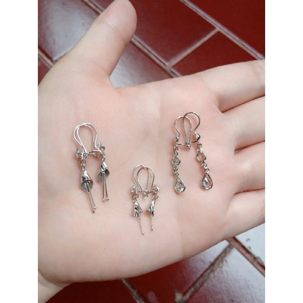 anting kait gantung panjang S925