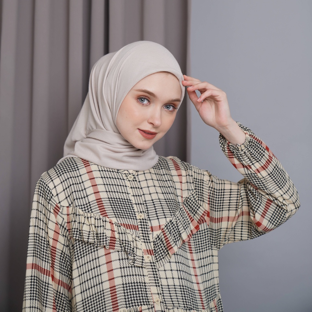 Ayana ankle dress rayon viscose premium midi dress rayon hayya dress looklike haideeorlin hayyah houdstooth khaki hayya gingham vanesza wear mimpi  series