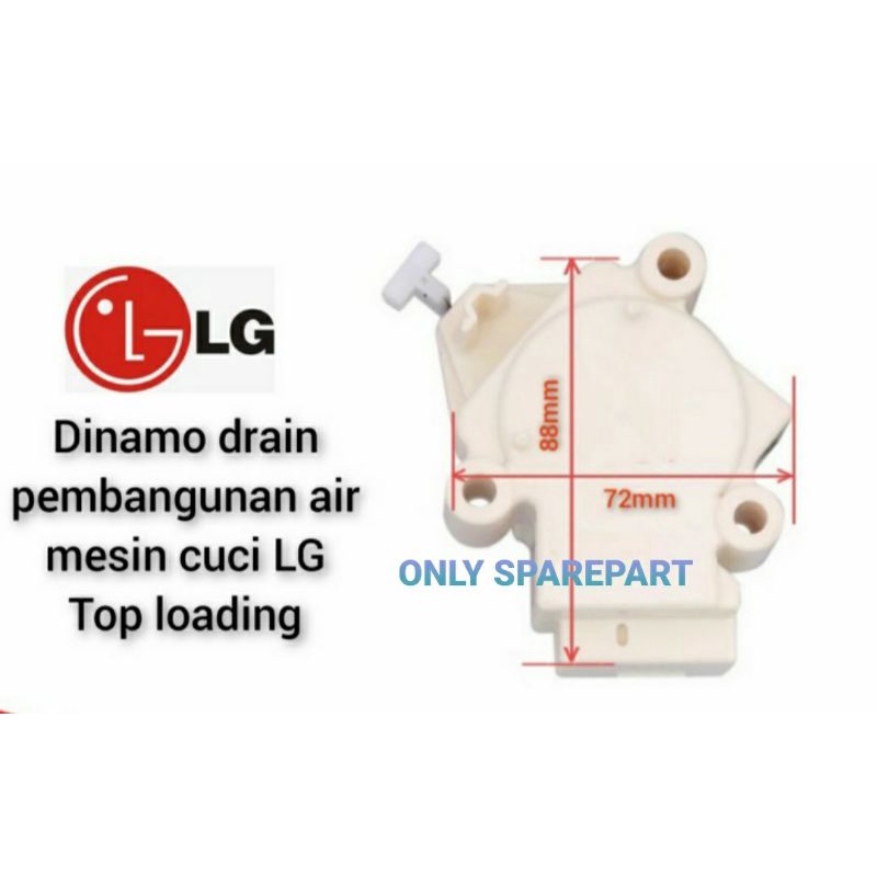 Dinamo Motor Drain pembuangan Mesin cuci LG Turbo Drum Top Loading