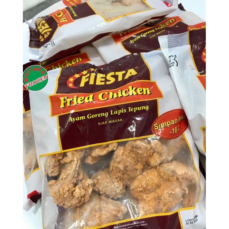 

Fiesta Fried Chicken Ayam goreng lapis tepung (500 gr)