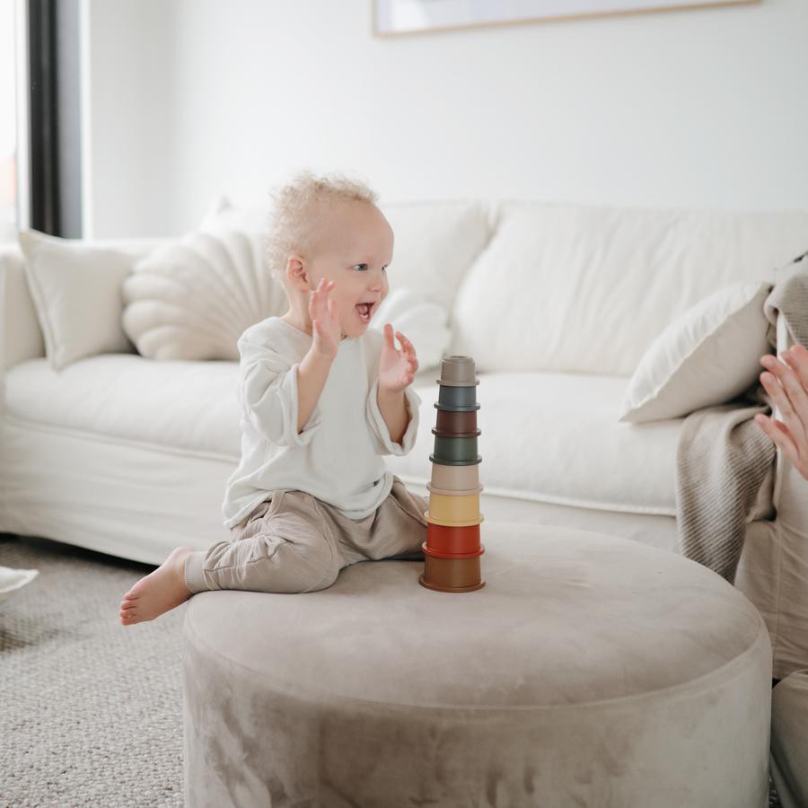 Mushie Stacking Cups Toy | Mainan Edukatif Anak