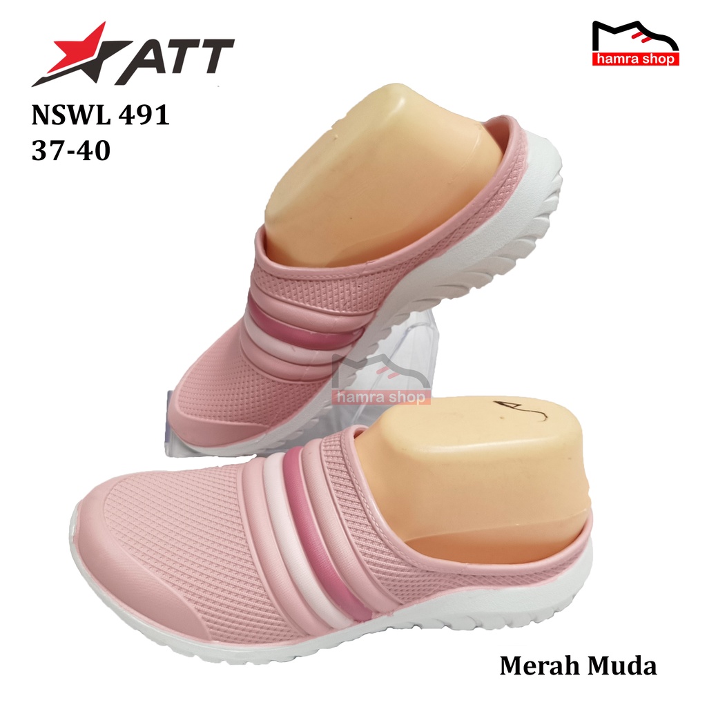 ATT NSWL 491 Sepatu Sandal Slop Wanita dan Remaja Cewek 37-40