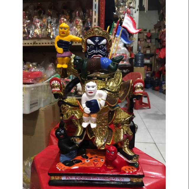 Patung cit hu ong ya full kayu taiwan uk 12 inch