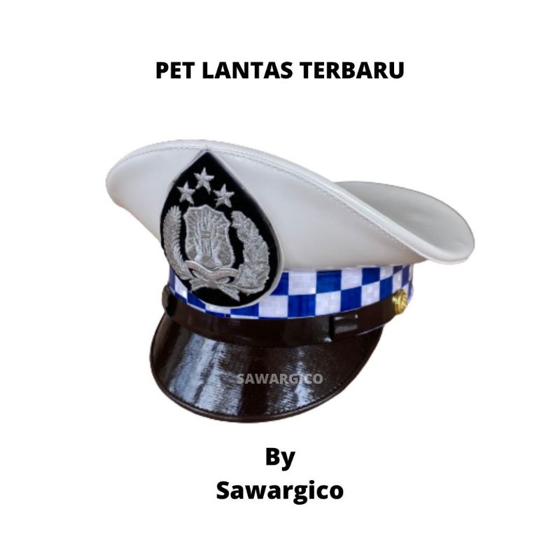 TOPI PET LANTAS POLRI POLKI MODEL TERBARU