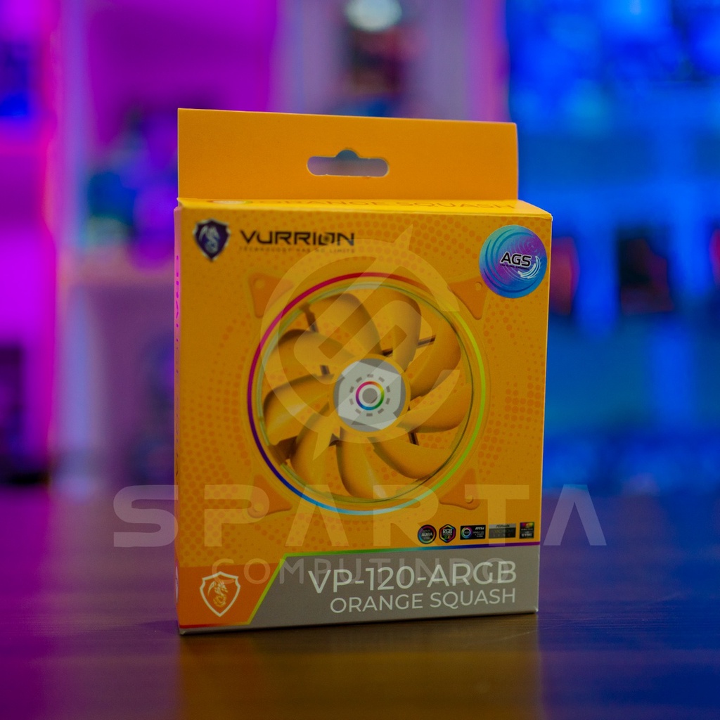 Fan Case Vurrion Orange Squash VP 120 ARGB New Garansi Resmi