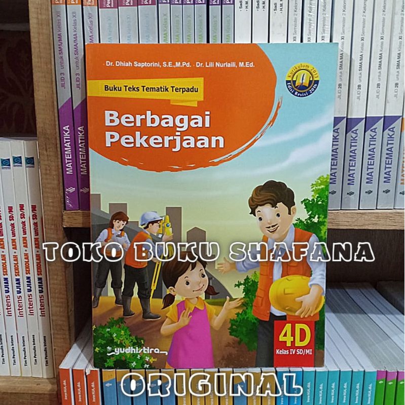 Paket 5 Buku Tematik Terpadu Yudhistira 4A 4B 4C 4D 4E K13 Edisi Revisi Kelas 4 SD ORI