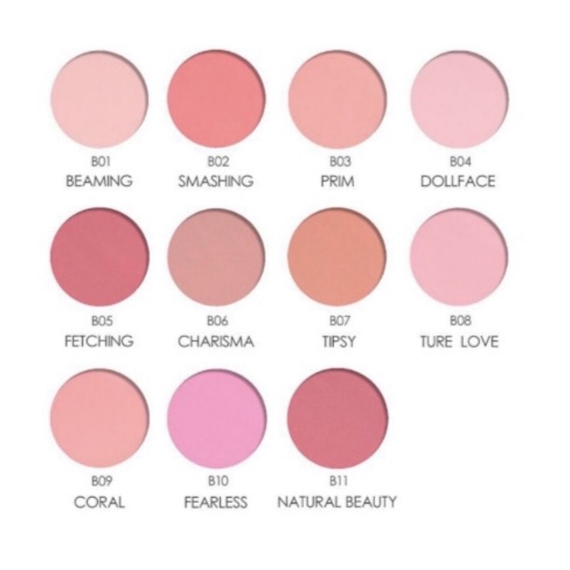 TIKTOK - Focallure Single Blush On FA25 Natural Blush on Sweet Face Cheek Make Up Powder-Blushed