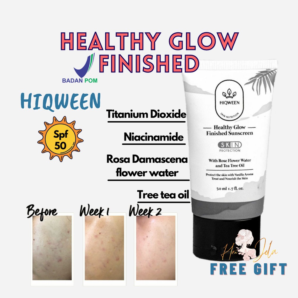 SUNSCREEN HIQWEEN HEALTHY GLOW FINISHED SUNSCREEN HIQWEEN [FREE GIFT]