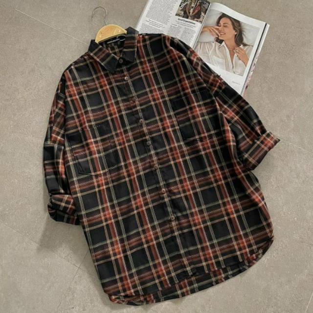 Dewi (KALILA FLANEL SHIRT (OVERSIZED) BY ROSELLACLOSET)