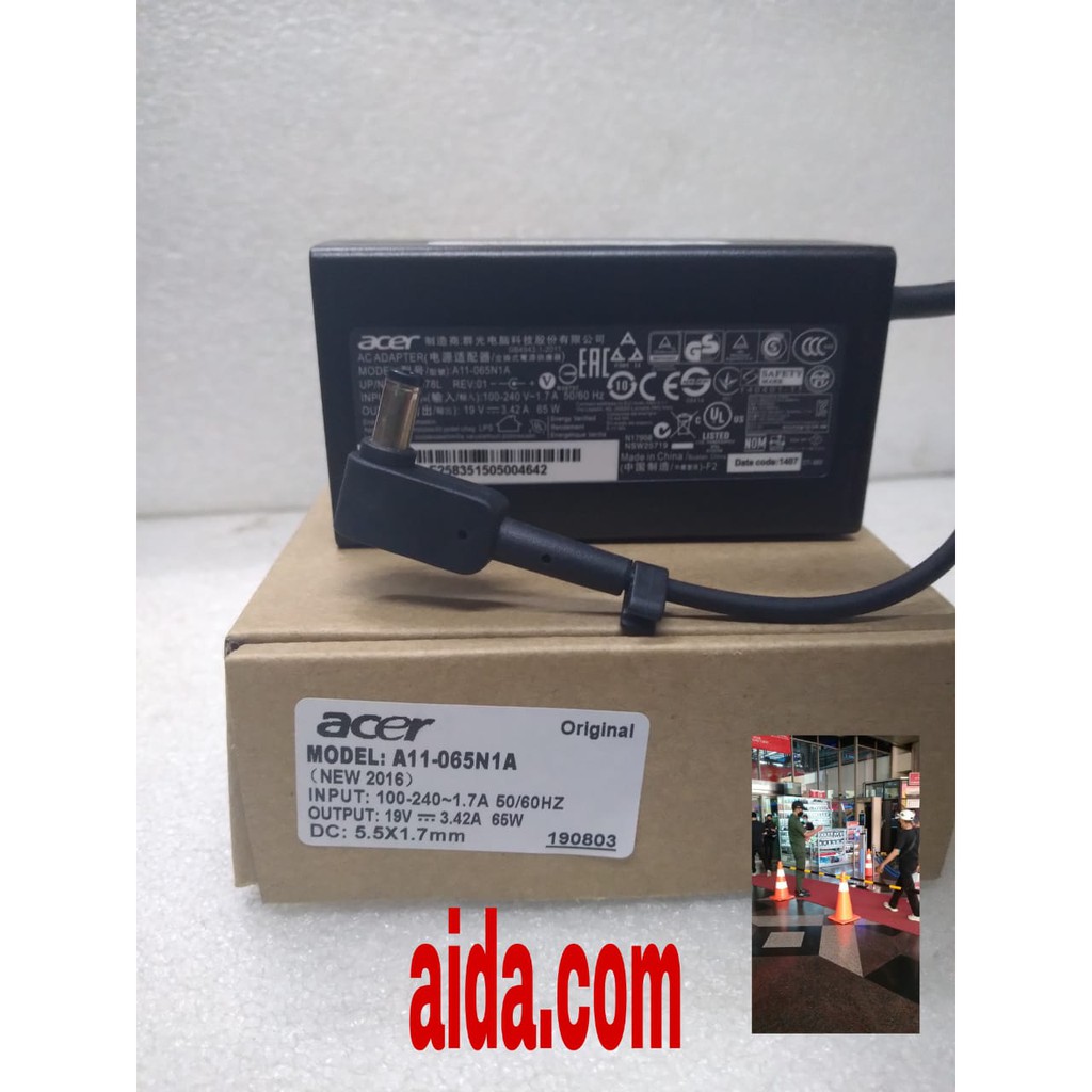 [EMBOS]Laptop Acer Aspire E14 E15 E5 E5-471 E5-475 E5-475G Adaptor Charger Laptop Acer Aspire