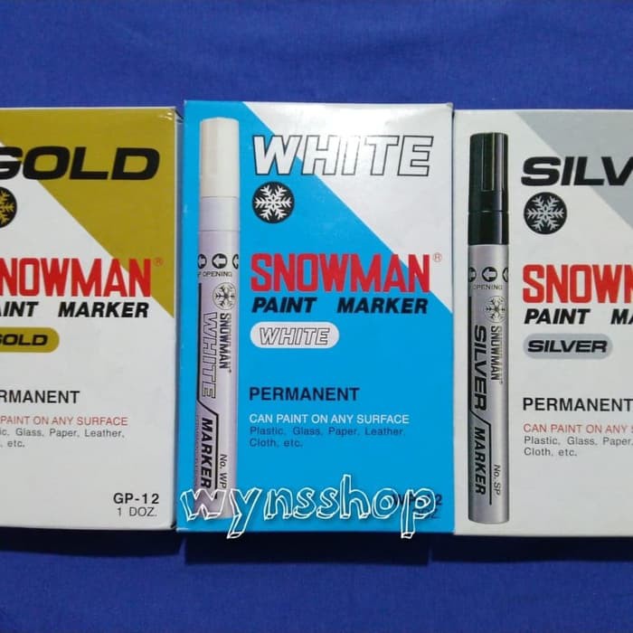 

Jual Spidol Snowman Permanent Silver Gold