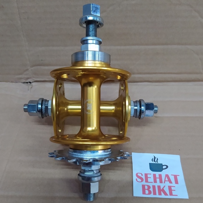 Hub Single Speed Novatec ANO GOLD Lubang 36 17T Doltrap Sealed Bearing ORIGINAL