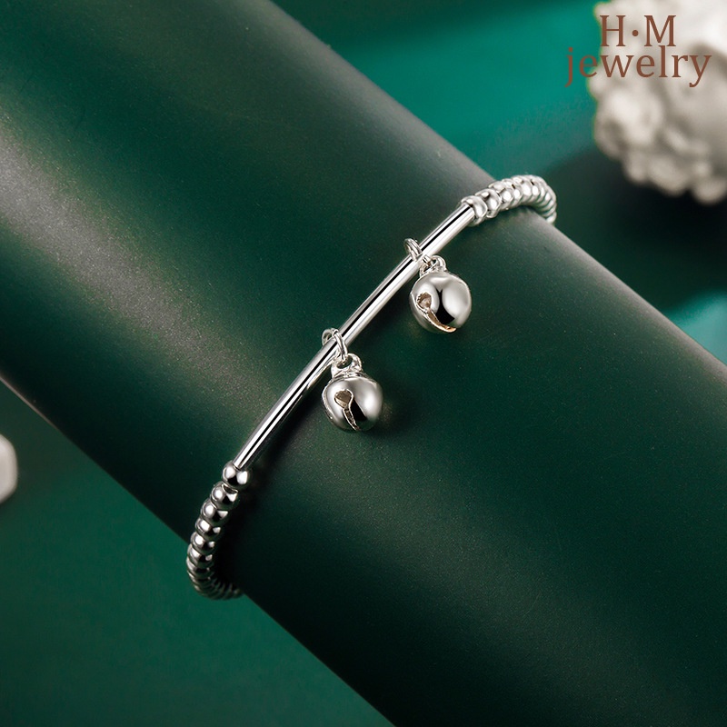 Gelang Rantai Charm Lonceng Gaya Mori Untuk Wanita