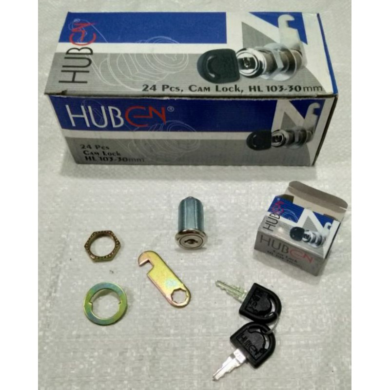 KUNCI LOKER | KUNCI KAIT | CAMLOCK 30mm HUBEN | Kunci Loker Cam Lock Huben