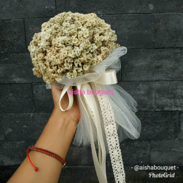 Hand bouquet edelweis  wedding Buket  nikah Buket  wedding 