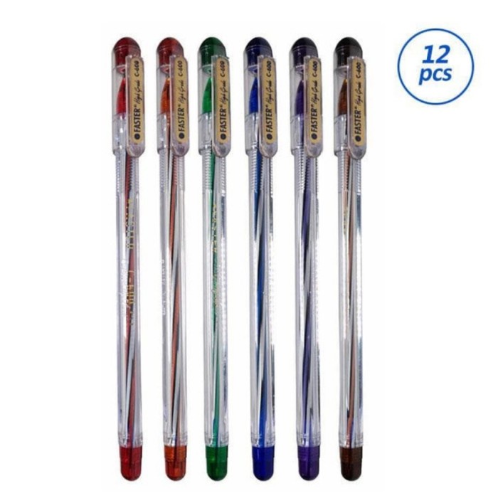 

Terlaris Pen Pulpen Faster C600 Original (12Pcs) Diskon