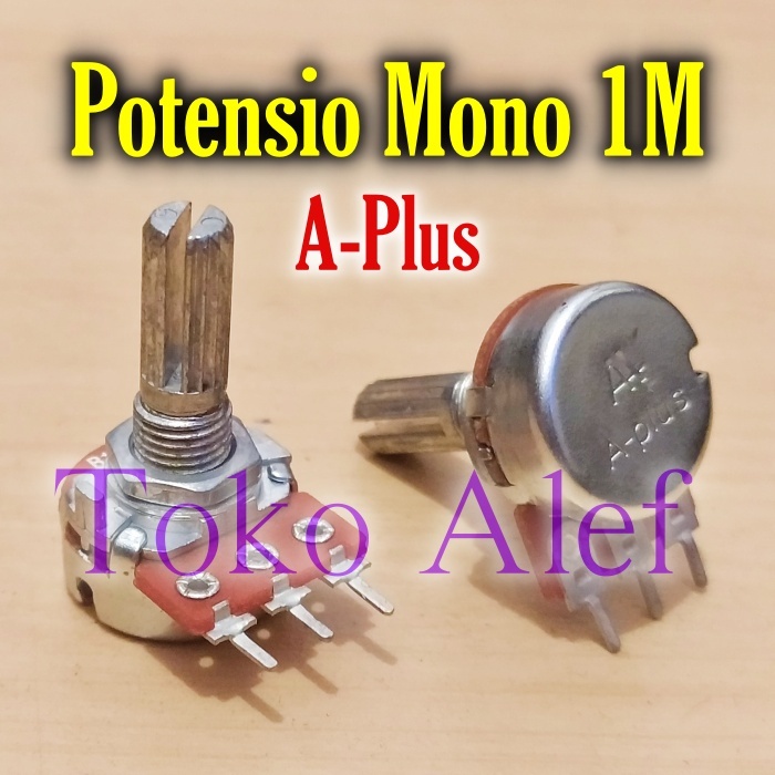 5Pcs potensio mono A Plus 1M potensiometer 1 M kilo meter