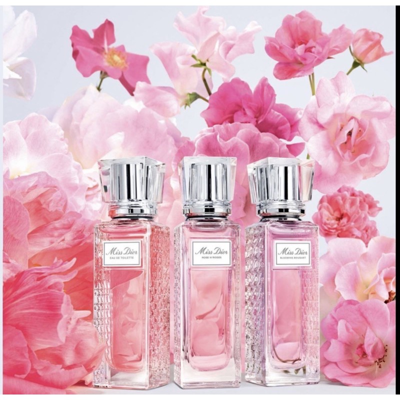 Miss Dior Perle De Parfum 20ml Roller Pearl Blooming Bouquet / Rose n Roses