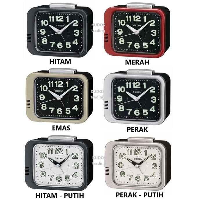Jam Beker Weker SEIKO - QHK028 - Hitam