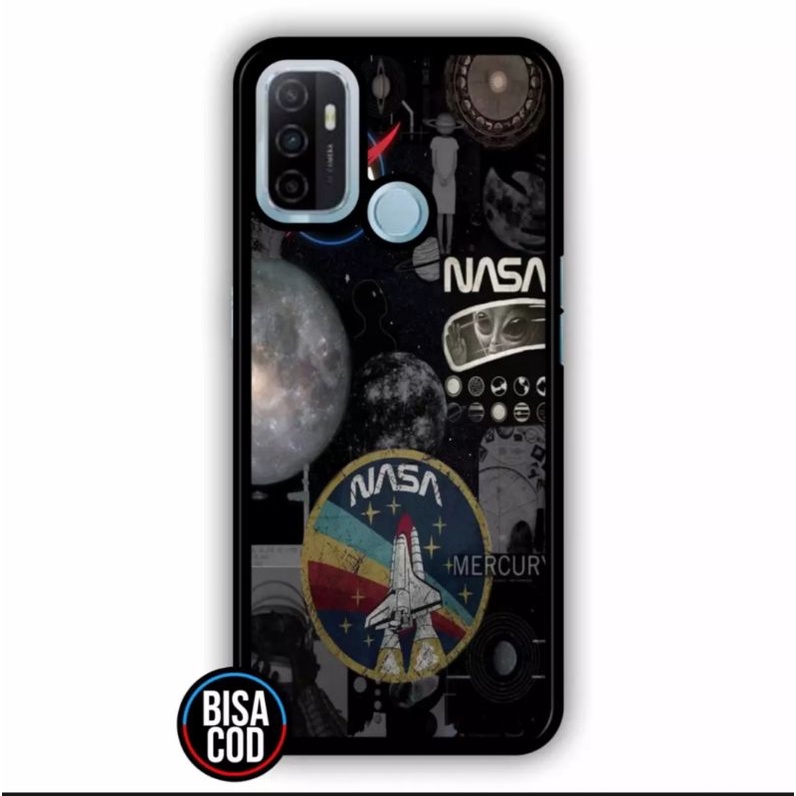 Ax Case custom Oppo A33 A53 Fashion AesThetic Nasa Space Astronot Series Premium Quality Casing Glos