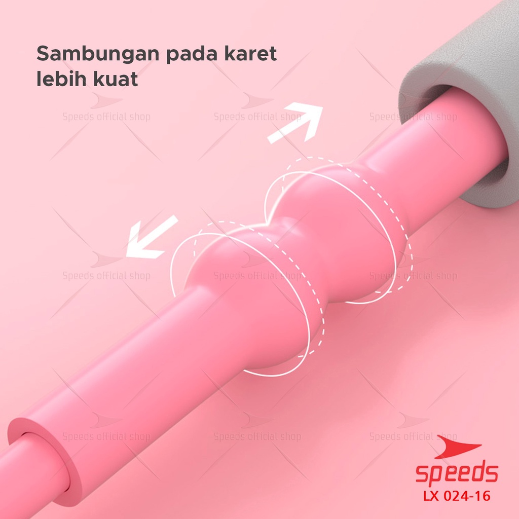 SPEEDS Tali Fitness Gym Yoga Resistance Bands 8 Toning Tube Tali Olahraga Stretching 024-16-7