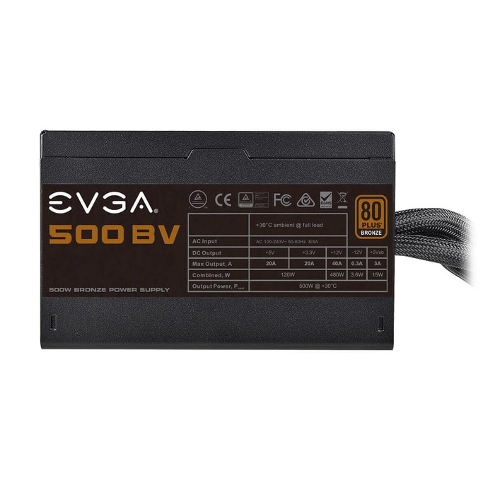 EVGA PSU 500 BV - 80+ BRONZE