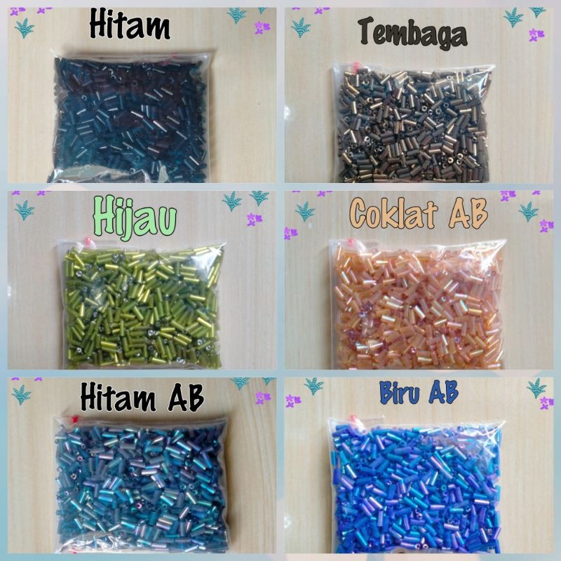Mote Manik Payet Bambu Panjang 4-5 mm - 10 Gram