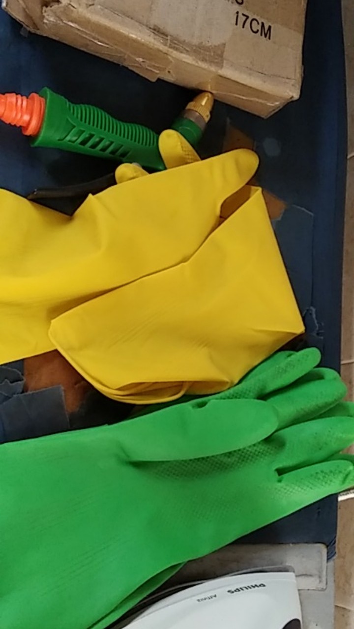 Sarung Tangan Karet Cuci Piring Latex Panjang Tahan Kimia Otory 7 Inch