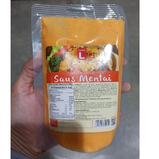 

Choice L Saus Mentai 250 Gram