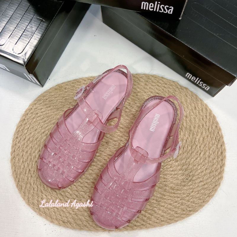 Sepatu Melissa possesion pink glitter/sepatu sandal melissa/sepatu jelly