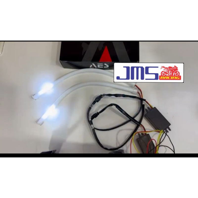lampu alis bull aes dlr led welcome plus sen running 30/60 cm universal nmax lama nmax new pcx 150/160 vario 125/150/160 beat scoopy genio ninja 250 r15 r25 cbr gsx soul gt125
