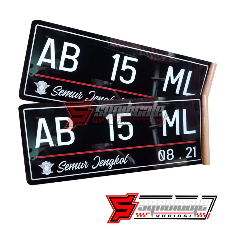 Plat nomor akrilik custom ( satu )