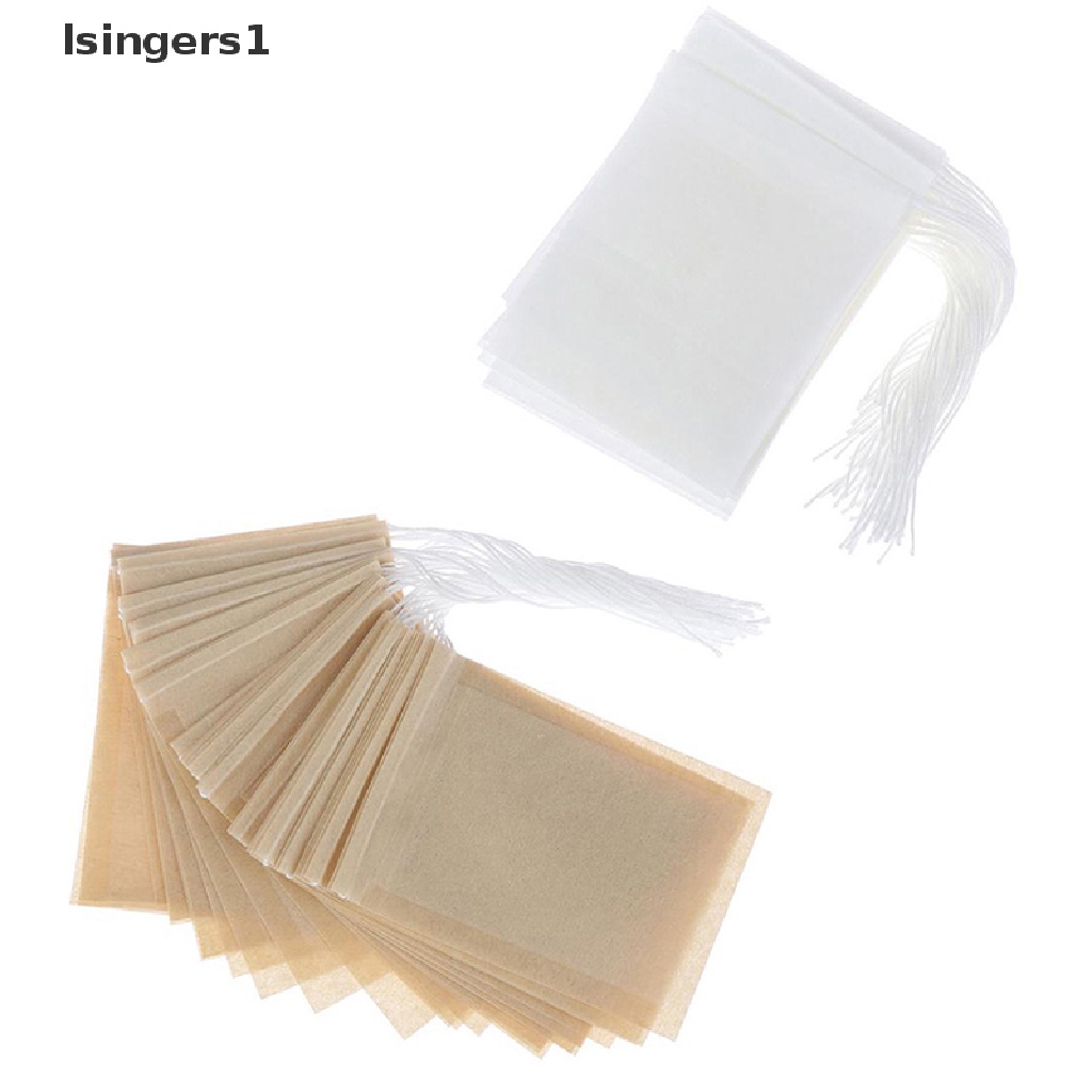 (lsingers1) 100pcs / Lot Kantong Filter Teh Herbal Model Serut