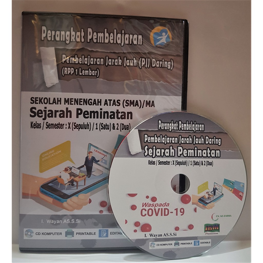 CD RPP PJJ (DARING & LURING) MAPEL SEJARAH PEMINATAN KELAS X XI XII SEMESTER 1&2 KUR-13 REVISI 2020