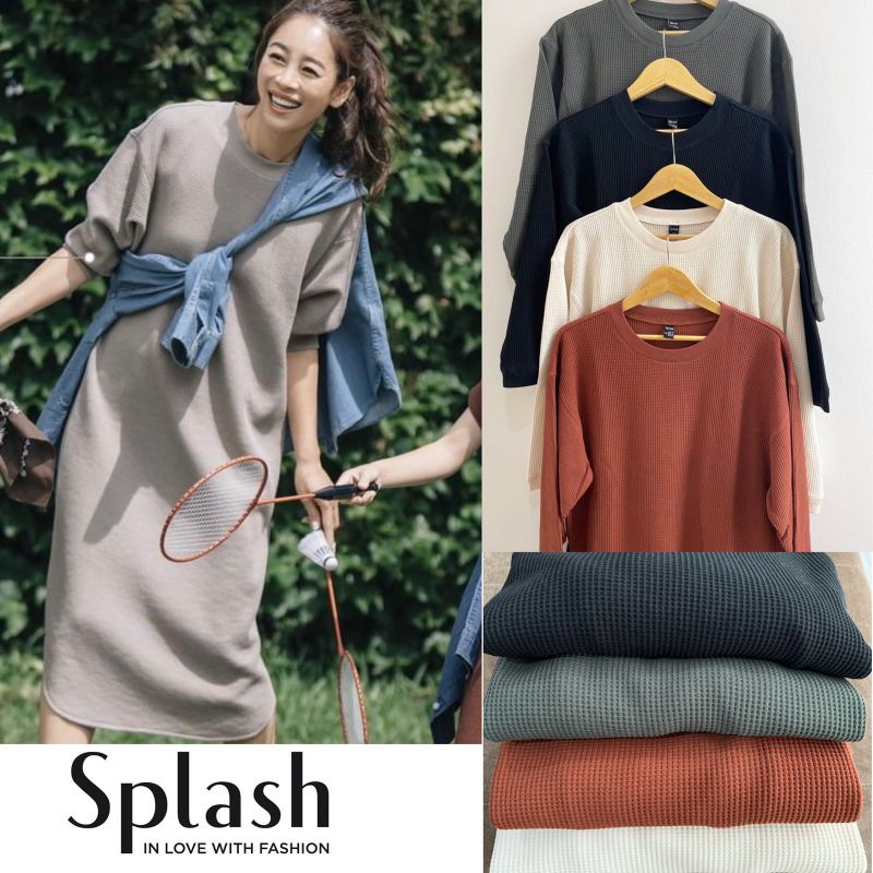Splash waffel dress