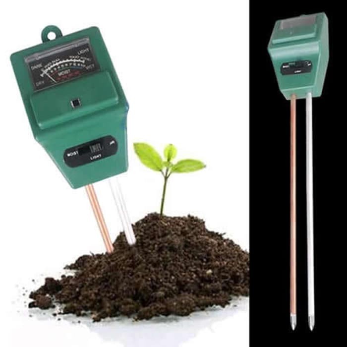 PNN987 3in1 Soil Tester Meter Tanah PH Water Moisture Light Keasaman