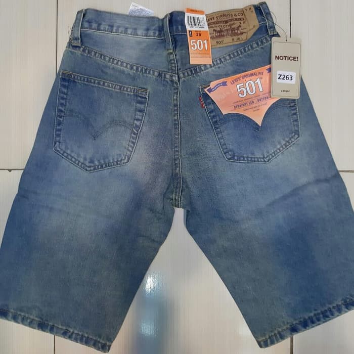 NEW FB CELANA JEANS PENDEK ORIGINAL IMPOR - LEVIS 501 BLUE JEANS