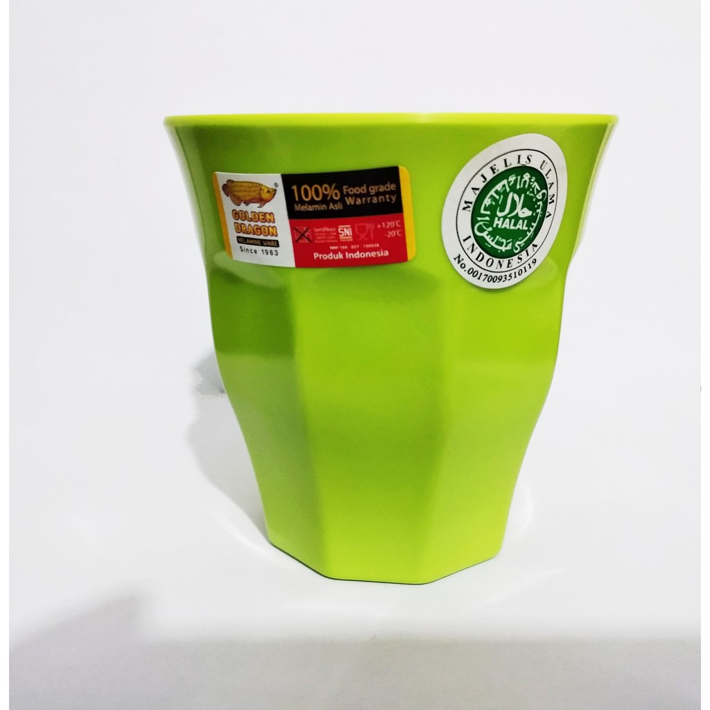 Gelas Belimbing  B0501 Kecil 280 ml Hijau Stabilo Golden Dragon